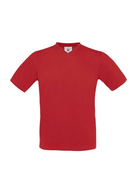 B&C Exact V-Neck, Red, S