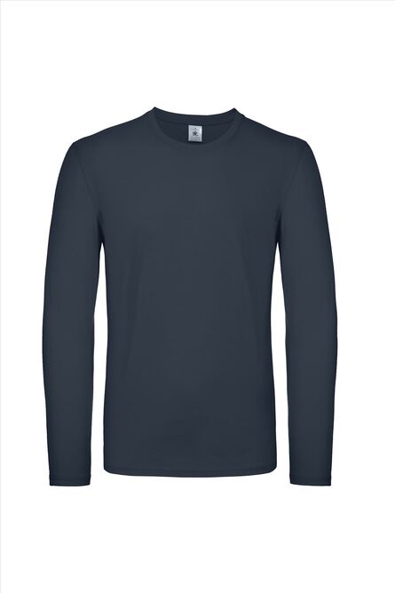 B&C #E150 Longsleeve, Navy, S