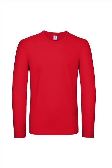 B&C #E150 Longsleeve, Red, S