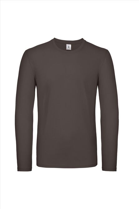 B&C #E150 Longsleeve, Bear Brown, S