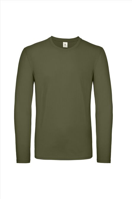 B&C #E150 Longsleeve, Urban Khaki, S