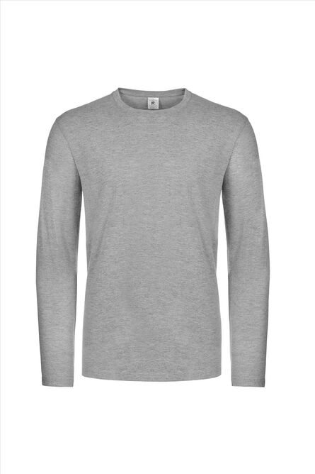 B&C #E190 Longsleeve, Sport Grey, S