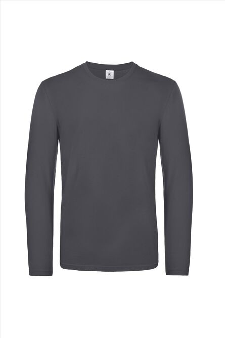 B&C #E190 Longsleeve, Dark Grey, S