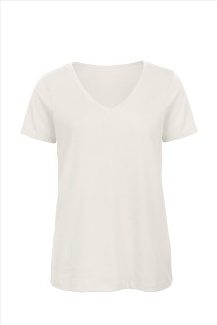 B&C Inspire V-neck T Women_° White, XS