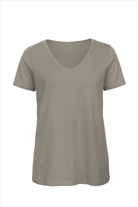 B&C Inspire V-neck T Women_° Light Grey, XS