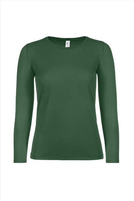 B&C #E150 Longsleeve Women, Bottle Green, XS