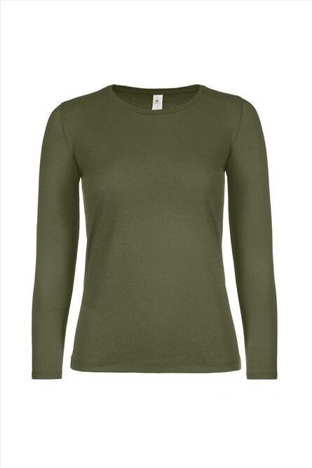 B&C #E150 Longsleeve Women, Urban Khaki, S