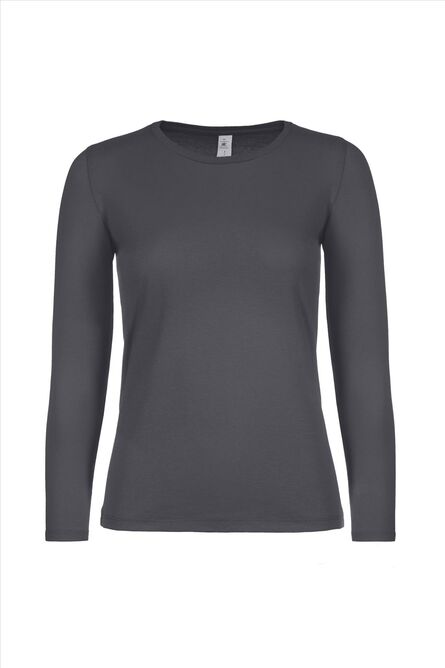 B&C #E150 Longsleeve Women, Dark Grey, XS