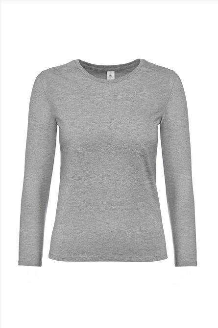 B&C #E190 Longsleeve Women, Sport Grey, XS
