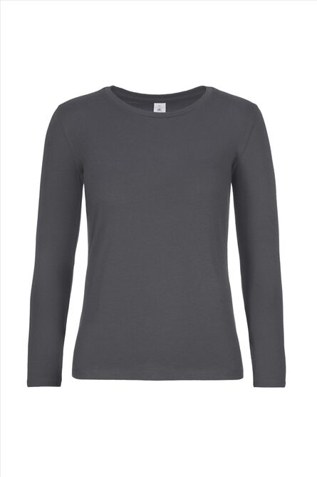 B&C #E190 Longsleeve Women, Dark Grey, XS