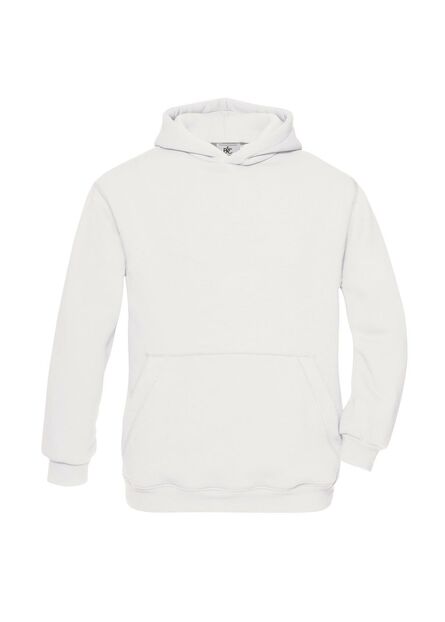 B&C Hooded Kids, White, 3-4jr