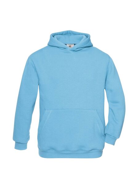 B&C Hooded Kids, Very Turquoise, 3-4jr