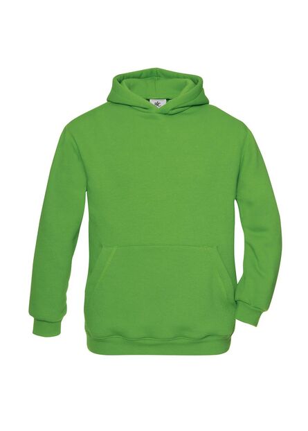 B&C Hooded Kids, Real Green, 3-4jr