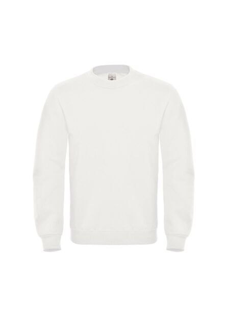 B&C ID.002 Sweatshirt, White, XS