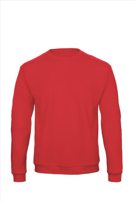 B&C ID.202 Sweatshirt 50/50, Red, XS