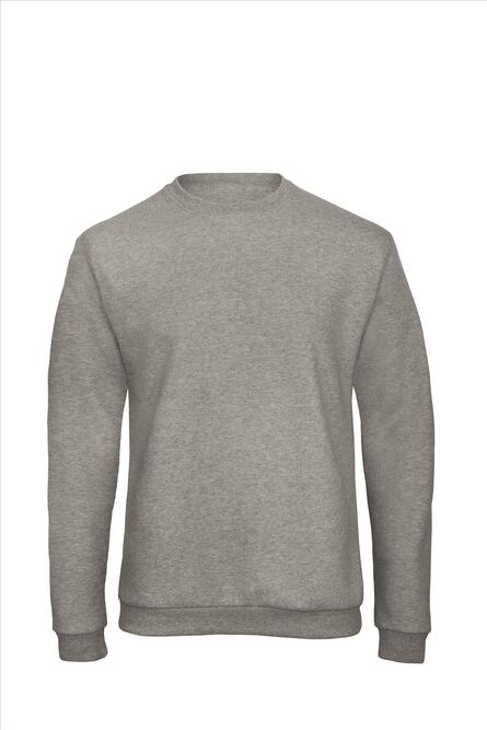B&C ID.202 Sweatshirt 50/50, Heather Grey, XS