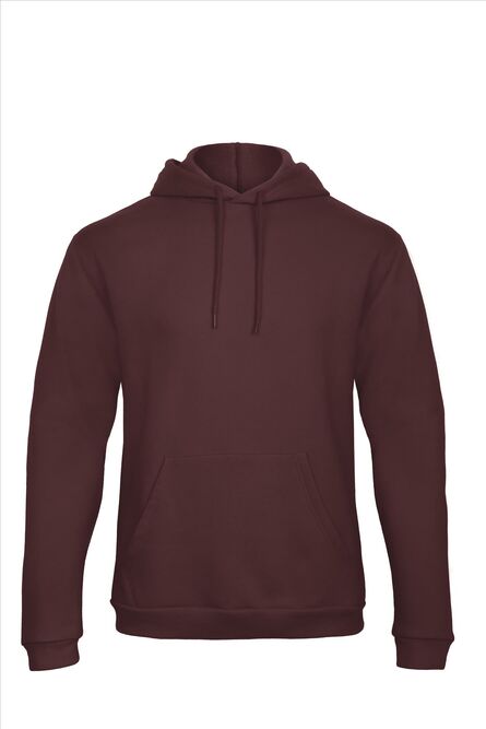 B&C ID.203 Hooded Sweatshirt 50/50, Burgundy, XS