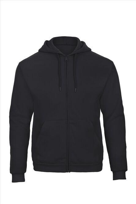 B&C ID.205 Hooded Full Zip Sweatshirt 50/50, Navy, XS