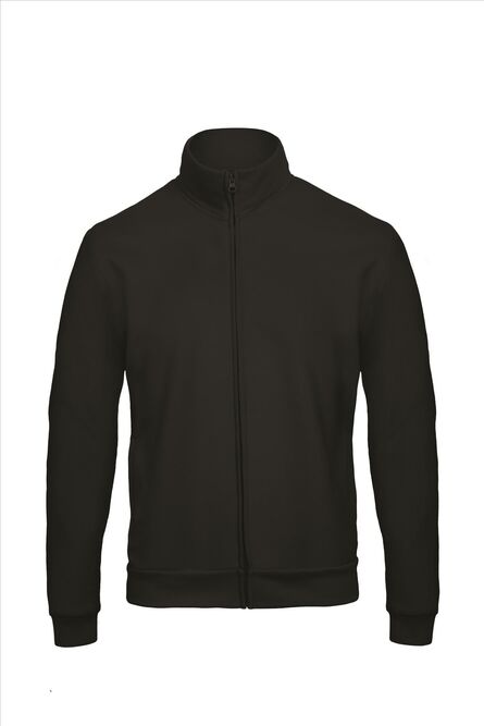 B&C ID.206 Full Zip Sweatjacket 50/50 , Black, XS