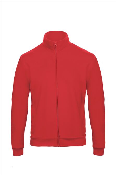 B&C ID.206 Full Zip Sweatjacket 50/50 , Red, XS