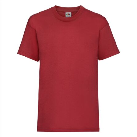 FOTL Kids Valueweight T, Red, 1-2jr
