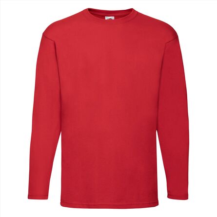 FOTL Valueweight Longsleeve T, Red, S