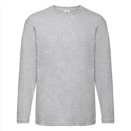 FOTL Valueweight Longsleeve T, Heather Grey, S