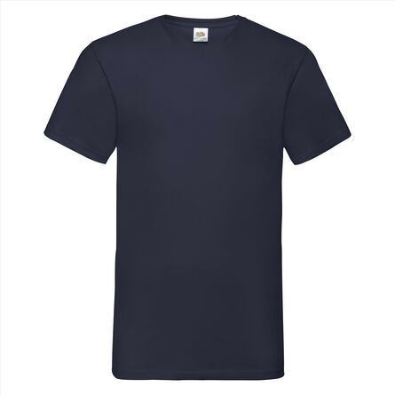 FOTL Valueweight V-Neck T, Navy, S