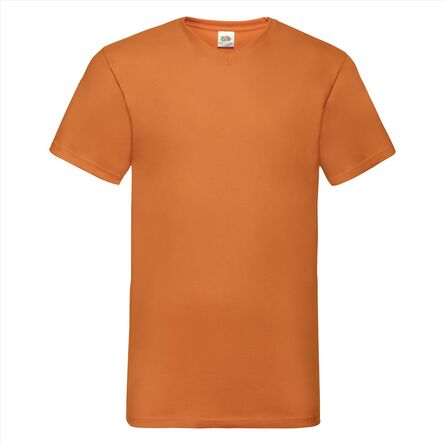 FOTL Valueweight V-Neck T, Orange, S