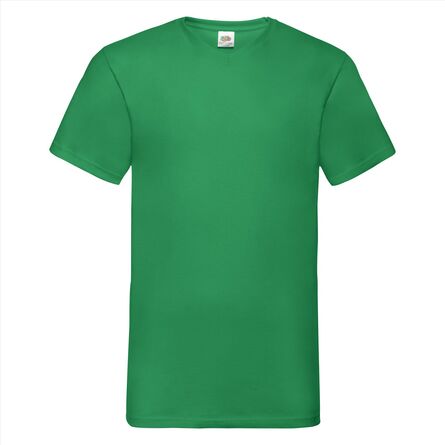 FOTL Valueweight V-Neck T, Kelly Green, S