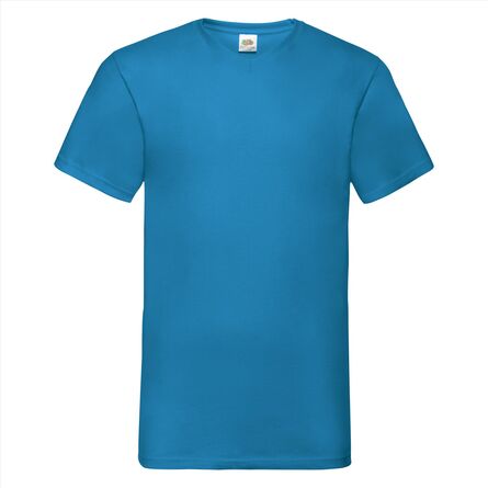 FOTL Valueweight V-Neck T, Azure Blue, S