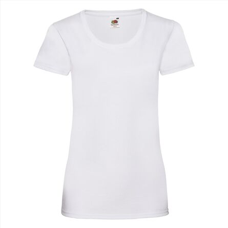 FOTL Lady-Fit Valueweight T, White, XS