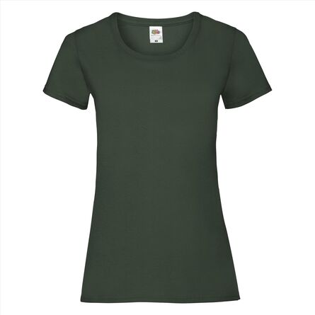 FOTL Lady-Fit Valueweight T, Bottle Green, XS