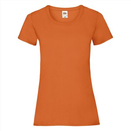 FOTL Lady-Fit Valueweight T, Orange, XS