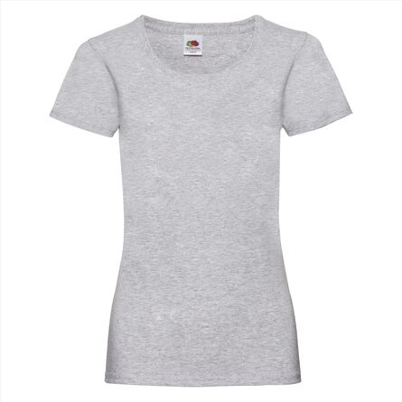 FOTL Lady-Fit Valueweight T, Heather Grey, XS