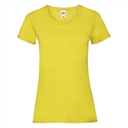 FOTL Lady-Fit Valueweight T, Yellow, XS