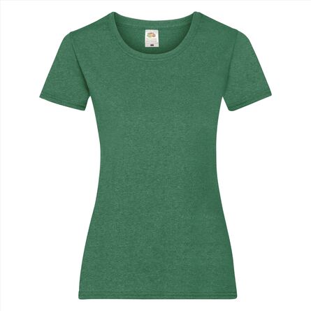 FOTL Lady-Fit Valueweight T, Retro Heather Green, XS