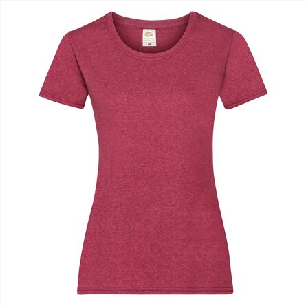 FOTL Lady-Fit Valueweight T, Vintage Heather Red, XS