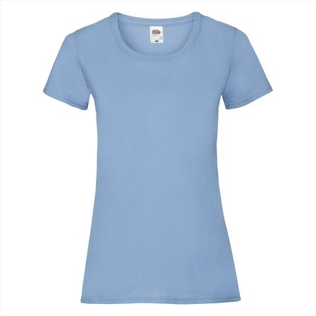 FOTL Lady-Fit Valueweight T, Sky Blue, S