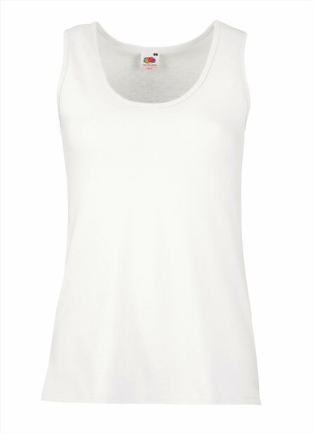 FOTL Lady-Fit Valueweight Vest, White, XS