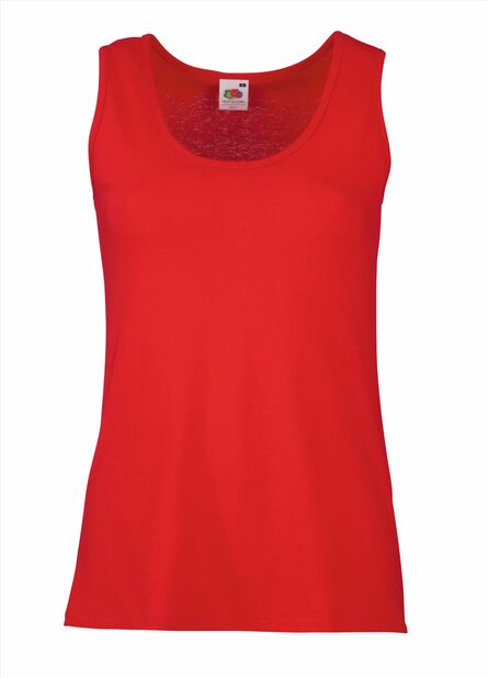 FOTL Lady-Fit Valueweight Vest, Red, XS