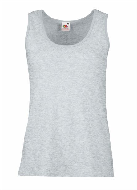 FOTL Lady-Fit Valueweight Vest, Heather Grey, XS