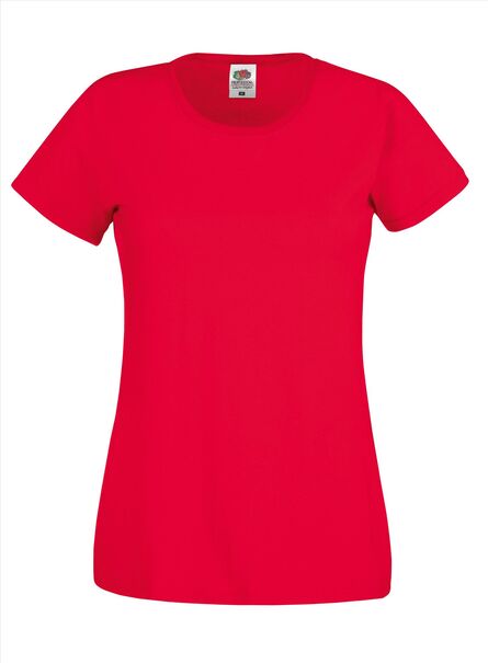 FOTL Lady-Fit Original T, Red, XS