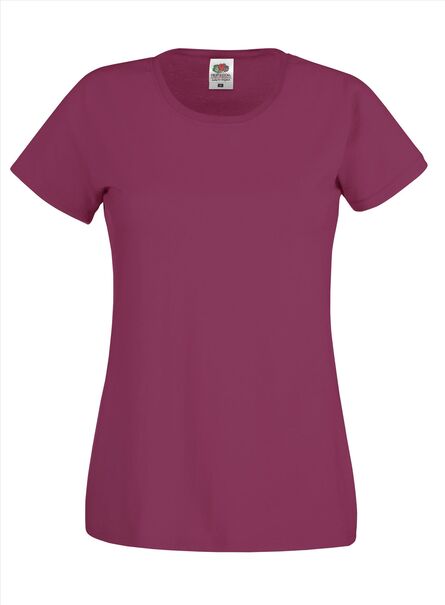 FOTL Lady-Fit Original T, Burgundy, XS
