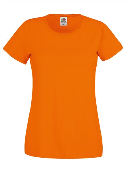 FOTL Lady-Fit Original T, Orange, XS