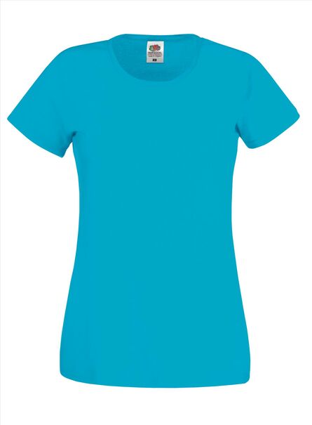 FOTL Lady-Fit Original T, Azure Blue, XS