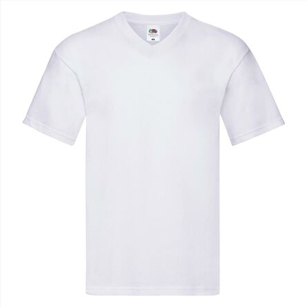 FOTL Original V-Neck T, White, S