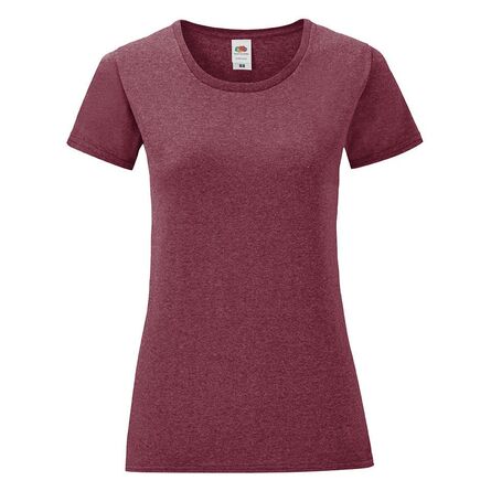 FOTL Lady Iconic T, Heather Burgundy, XS