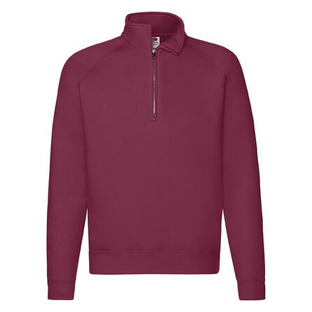FOTL Premium Zip-Neck Sweat, Burgundy, S