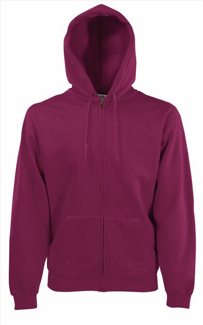 FOTL Premium Hooded Sweat Jacket, Burgundy, S